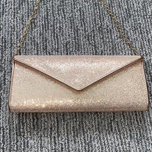 Aldo gold clutch purse